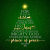 Christmas Cards Luxury - Unto Us a Child is Born (pack of 10) - CMSC